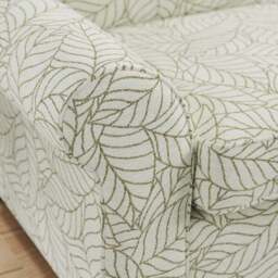Flori Woven Leaf Fabric 2 Seater Sofa Bed - thumbnail 5