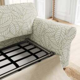Flori Woven Leaf Fabric 2 Seater Sofa Bed - thumbnail 3