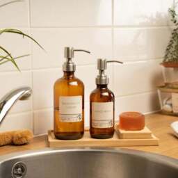 &Again Bamboo Soap Dish Caddy Set - thumbnail 4