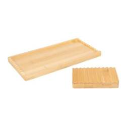 &Again Bamboo Soap Dish Caddy Set - thumbnail 3