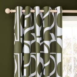 Brixton Modern Blackout Eyelet Curtains - thumbnail 1