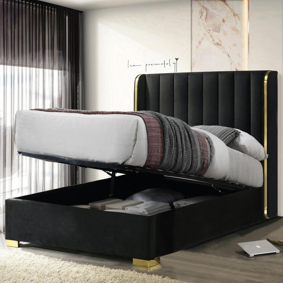 Phoenix Ottoman Bed Frame, Velvet - image 1