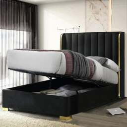 Phoenix Ottoman Bed Frame, Velvet - thumbnail 1