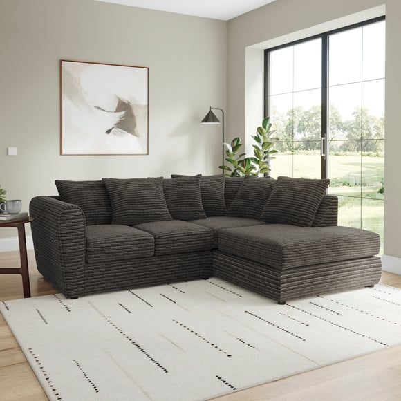 Blake Horizontal Jumbo Cord Corner Chaise Sofa - image 1