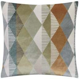 Furn. Metro Harlequin Velvet Square Cushion - thumbnail 2