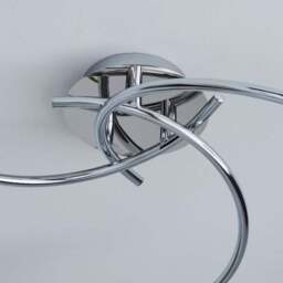 Grace 3 Light Chrome Semi Flush Ceiling Light - thumbnail 4