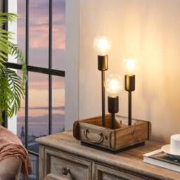 EGLO Tooton Mid Century Industrial Table Lamp - thumbnail 1