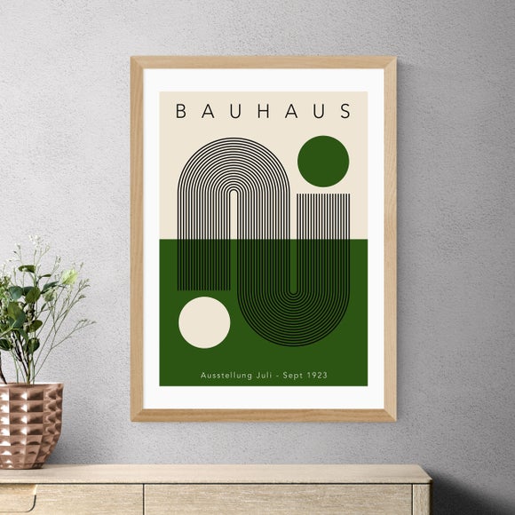 East End Prints Green Geometric Bauhaus by Luxe Poster Co - image 1