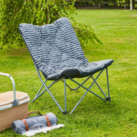 Polka Dot Padded Garden Butterfly Chair - image 1
