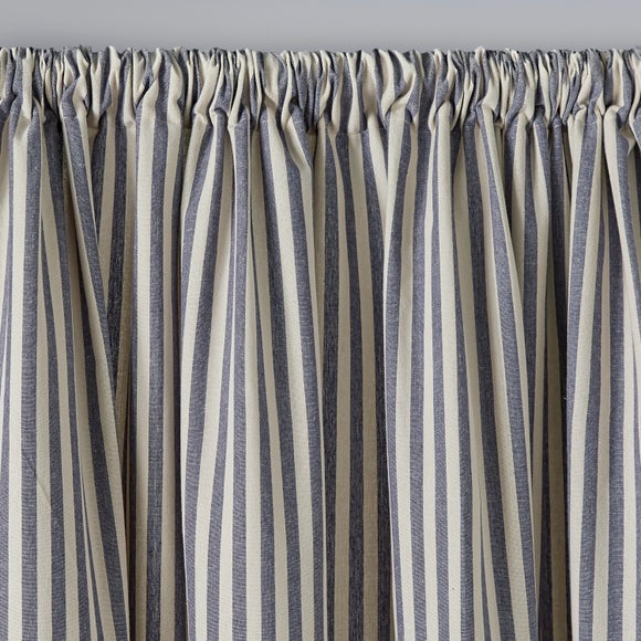 Linford Stripe Unlined Slot Top Curtains - image 1