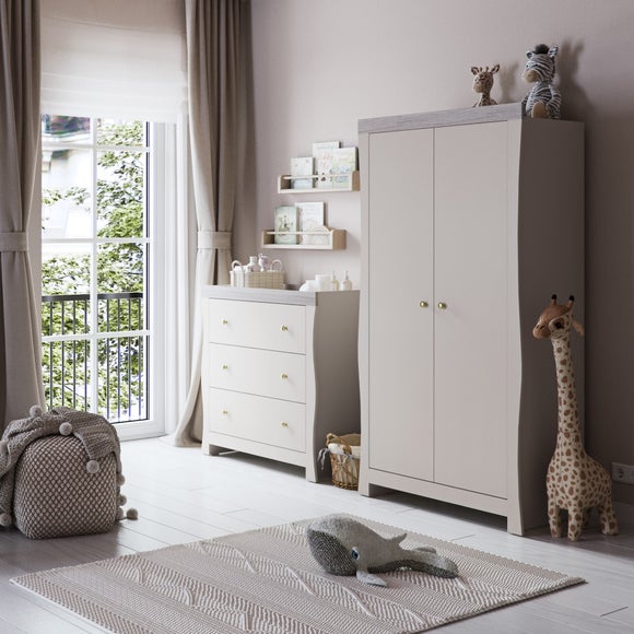 Little Acorns Celeste 3 Drawer Chest and Wardrobe Nursery Set - image 1