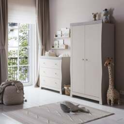 Little Acorns Celeste 3 Drawer Chest and Wardrobe Nursery Set - thumbnail 1