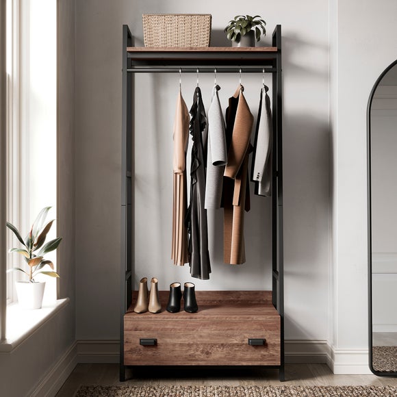 Fulton Open Wardrobe, Pine - image 1