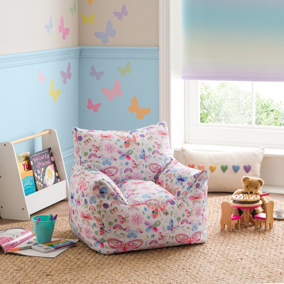 Watercolour Butterfly Kids Bean Bag Chair - image 1