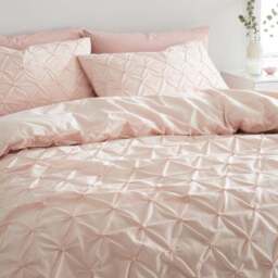 Aster Pintuck 100% Cotton Duvet Cover & Pillowcase Set - thumbnail 4