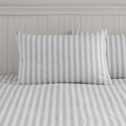 Kent Broad Stripe 100% Cotton Duvet Cover & Pillowcase Set - thumbnail 6