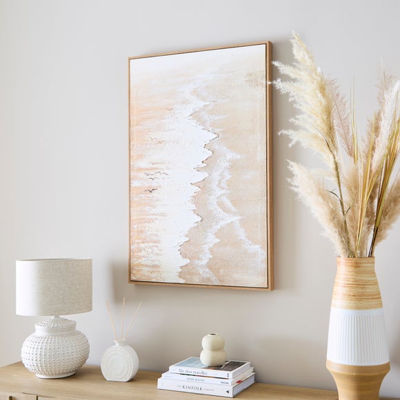 Morning Waves Hand Painted Framed Canvas - image 1
