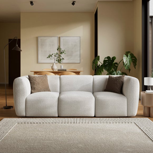Romy Chunky Tonal Boucle Modular 3 Seater Sofa - image 1