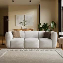 Romy Chunky Tonal Boucle Modular 3 Seater Sofa