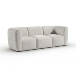 Romy Chunky Tonal Boucle Modular 3 Seater Sofa - thumbnail 6
