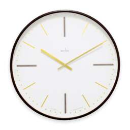 Acctim Knoll Dark Wood Wall Clock - thumbnail 1