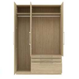 Foster Triple 3 Drawer Wardrobe - thumbnail 4