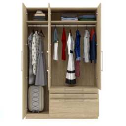 Foster Triple 3 Drawer Wardrobe - thumbnail 5