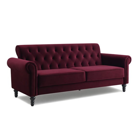Greta Velvet 3 Seater Sofa - image 1