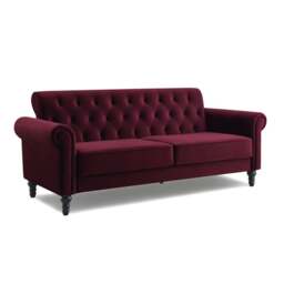 Greta Velvet 3 Seater Sofa - thumbnail 1