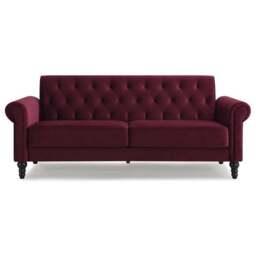 Greta Velvet 3 Seater Sofa - thumbnail 5