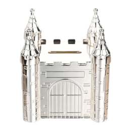 Bambino Silver Plated Castle Money Box - thumbnail 1