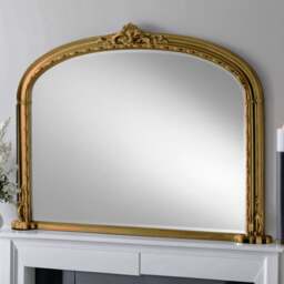 Yearn Victoria Arched Bevelled Overmantel Wall Mirror - thumbnail 1
