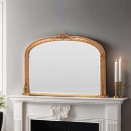 Yearn Victoria Arched Bevelled Overmantel Wall Mirror - thumbnail 2