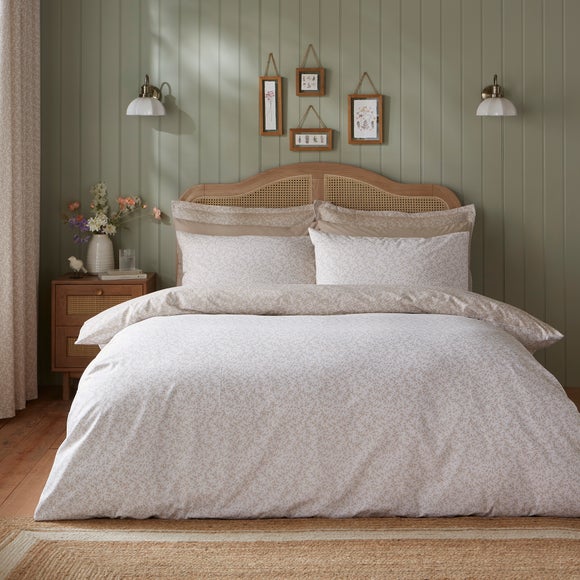 Annie Floral 144 Thread Count 100% Cotton Reversible Duvet Cover & Pillowcase Set - image 1