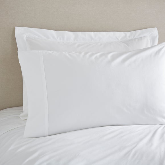 Dorma Crisp & Fresh 400 Thread Count 100% Cotton Percale Kingsize Standard Pillowcase