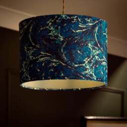 Marble Drum Lamp Shade - thumbnail 2