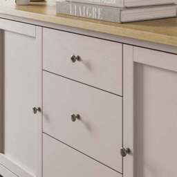 Olney Extra Wide Sideboard, Stone - thumbnail 4