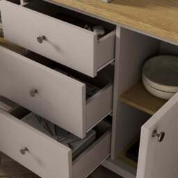 Olney Extra Wide Sideboard, Stone - thumbnail 3