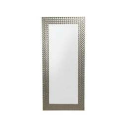 Yearn Hammered Framed Bevelled Full Length Wall Mirror - thumbnail 2