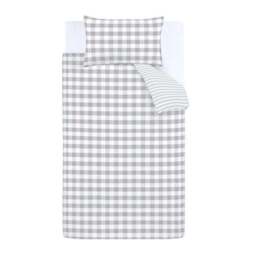 Bianca Check Stripe 100% Cotton Fitted Sheet - thumbnail 6