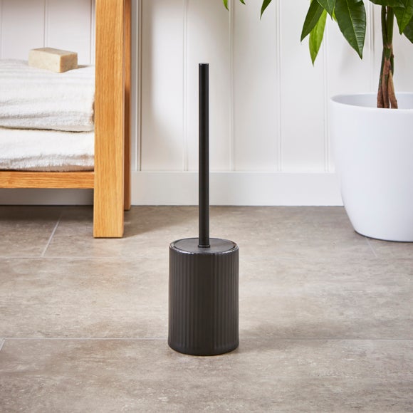 Ceramic Ribbed Toilet Brush - image 1