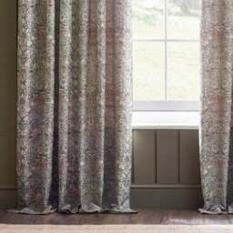 Morris & Co. Strawberry Thief Jacquard Pencil Pleat Curtains - thumbnail 4
