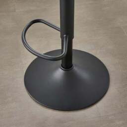 Talullua Height Adjustable Bar Stool, Velvet - thumbnail 4