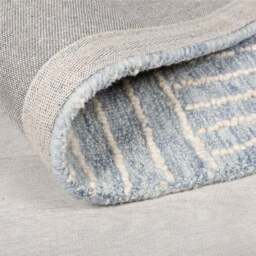 Abstract Check Wool Rug - thumbnail 3