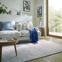 Abstract Check Wool Rug - thumbnail 1