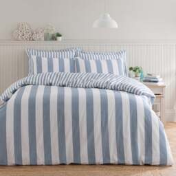 Kent Broad Stripe 100% Cotton Duvet Cover & Pillowcase Set - thumbnail 1