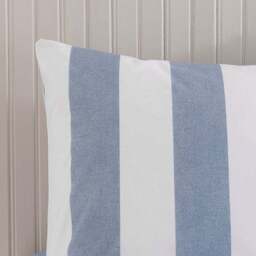 Kent Broad Stripe 100% Cotton Duvet Cover & Pillowcase Set - thumbnail 6