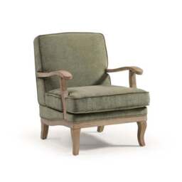 Esme Distressed Chenille Occasional Chair - thumbnail 4
