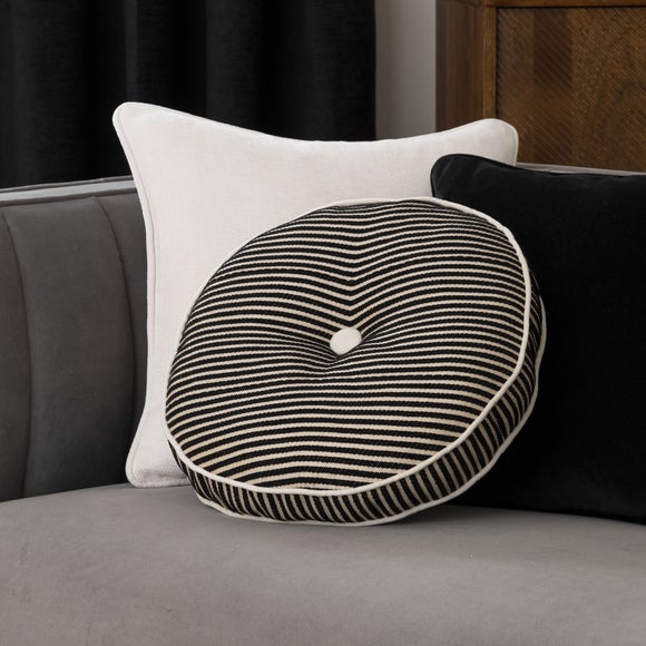 Chenille Stripe Round Cushion - image 1