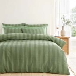 Dixon Waffle 100% Cotton Duvet Cover & Pillowcase Set - thumbnail 1